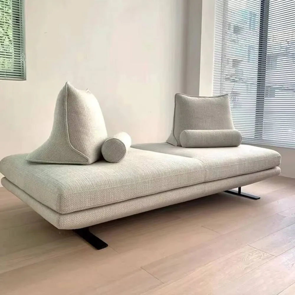 Cream Living Room Furniture Simple Casual Fabric Modern Luxurious Classic Leather Velvet Sofa 
