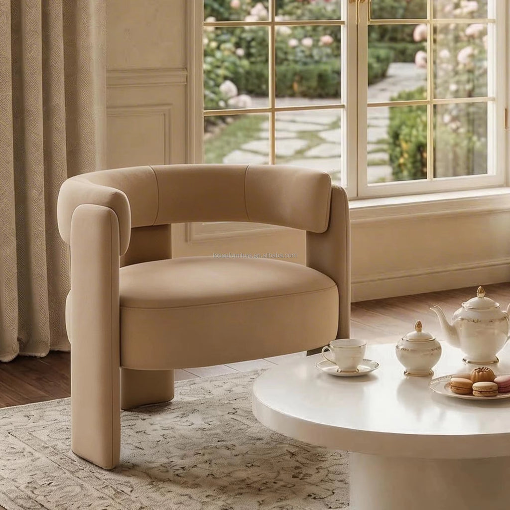 Luxury Velvet Swivel Accent Chair – Modern Wingback Leisure Chair