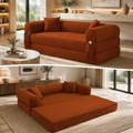 80" Queen Convertible Sofa Bed, No Assembly Modern Boneless Couch Sofa in Box