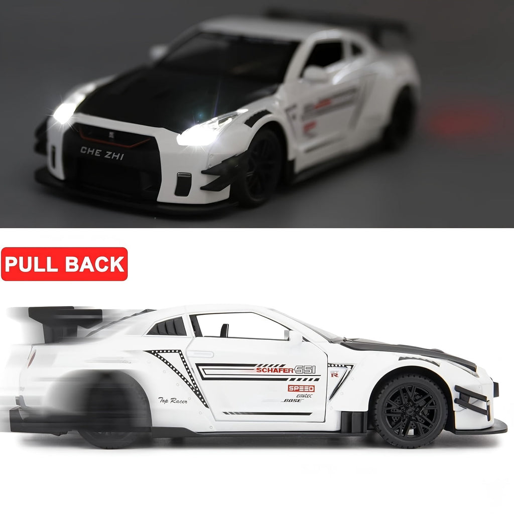 Hypercar Alarm Clock, Realistic Engine Sound with Light Show, Clear Digital Display, Spray Effect, Hypercar Model with Digital Clock, Desk Decor, Unique Gift for Car Enthusiasts