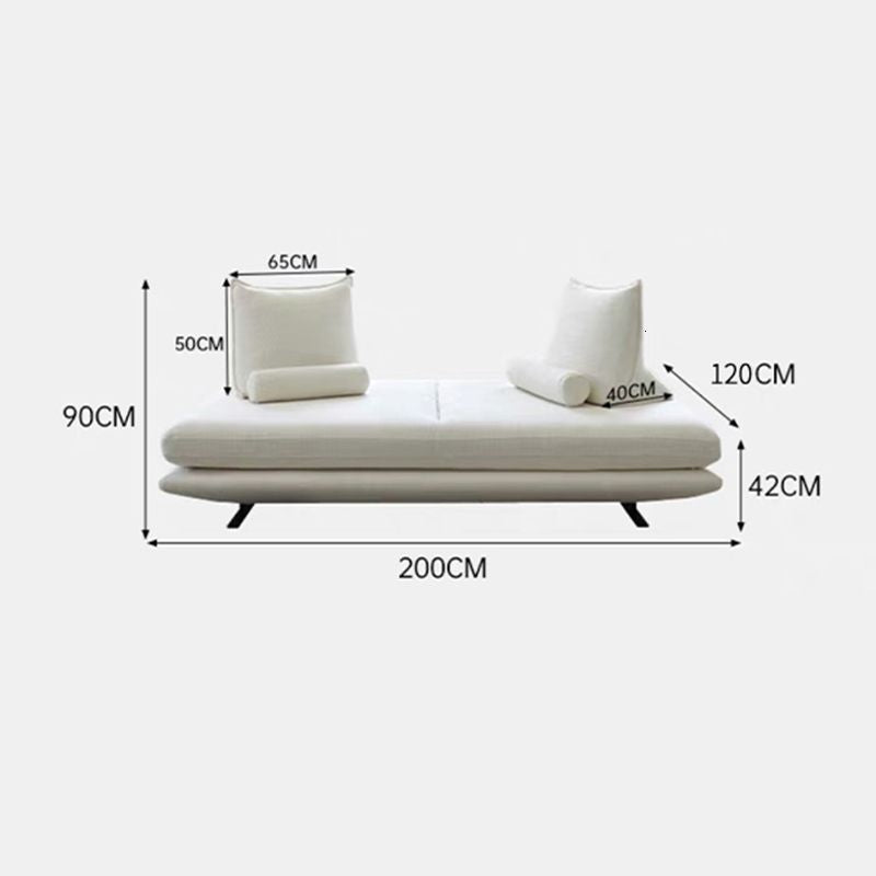 Cream Living Room Furniture Simple Casual Fabric Modern Luxurious Classic Leather Velvet Sofa 