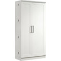 Kitchen Storage Cabinet with Swing Doors & Adjustable Shelves – Soft White Pantry Storage Cabinet
