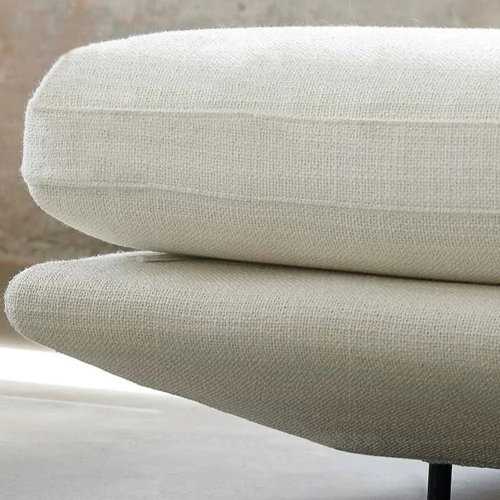 Cream Living Room Furniture Simple Casual Fabric Modern Luxurious Classic Leather Velvet Sofa 