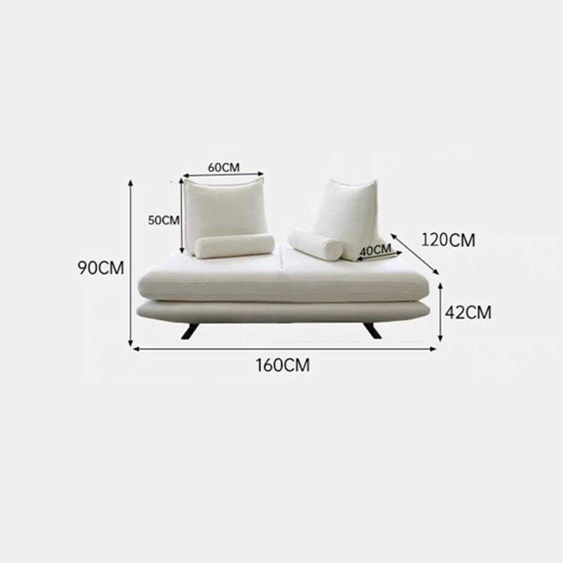 Cream Living Room Furniture Simple Casual Fabric Modern Luxurious Classic Leather Velvet Sofa 