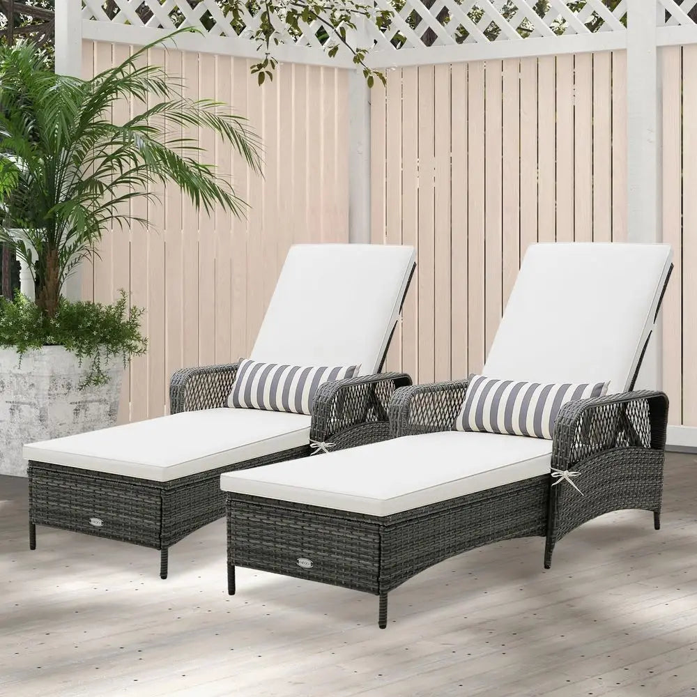 Outdoor Chaise Lounge Chair, All Aluminum Frame and Textilene Fabric, Fully Flat Adjustable Reclining Patio Lounger for Poolsid
