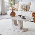 Modern Marble Coffee Table with Planetary Veins & Storage for Stylish Living Rooms