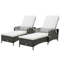Outdoor Chaise Lounge Chair, All Aluminum Frame and Textilene Fabric, Fully Flat Adjustable Reclining Patio Lounger for Poolsid