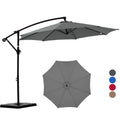 10FT Cantilever Patio Umbrella with Base – Outdoor Offset Umbrella with UV Protection