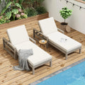 Patio Chaise Lounge Chair, Outdoor Sunbathing Chair Lawn Reclining Lounger with 6 Adjustable Position, Aluminium Frame, Outside