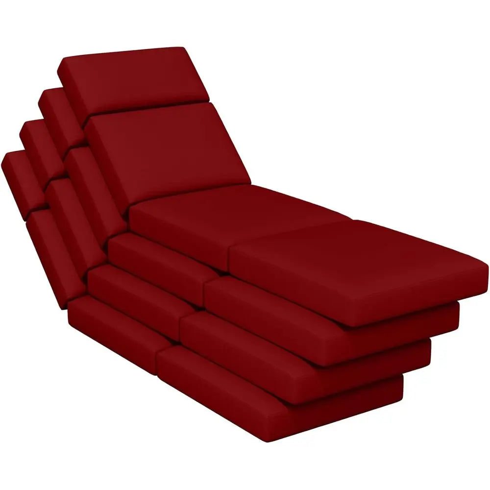 Outdoor Chaise Lounge Cushions, Set of 4, 80 X 26 X 4, Waterproof Patio Replacement Cushions