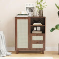 47" Sideboard Cabinet with Wine Racks, Buffet Table with Storage, Wine Bar Furniture for Dining Room, Kitchen, Living Room