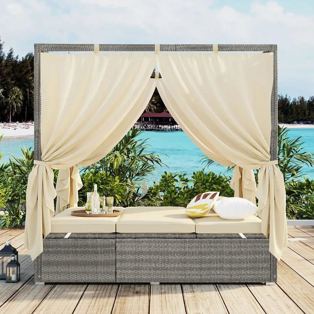 LEAF Outdoor Chaise Lounge with Wheels Aluminum Pool Lounge Chairs Set of 2 Faderesistant Patio Chaise Lounge with 5 Position R