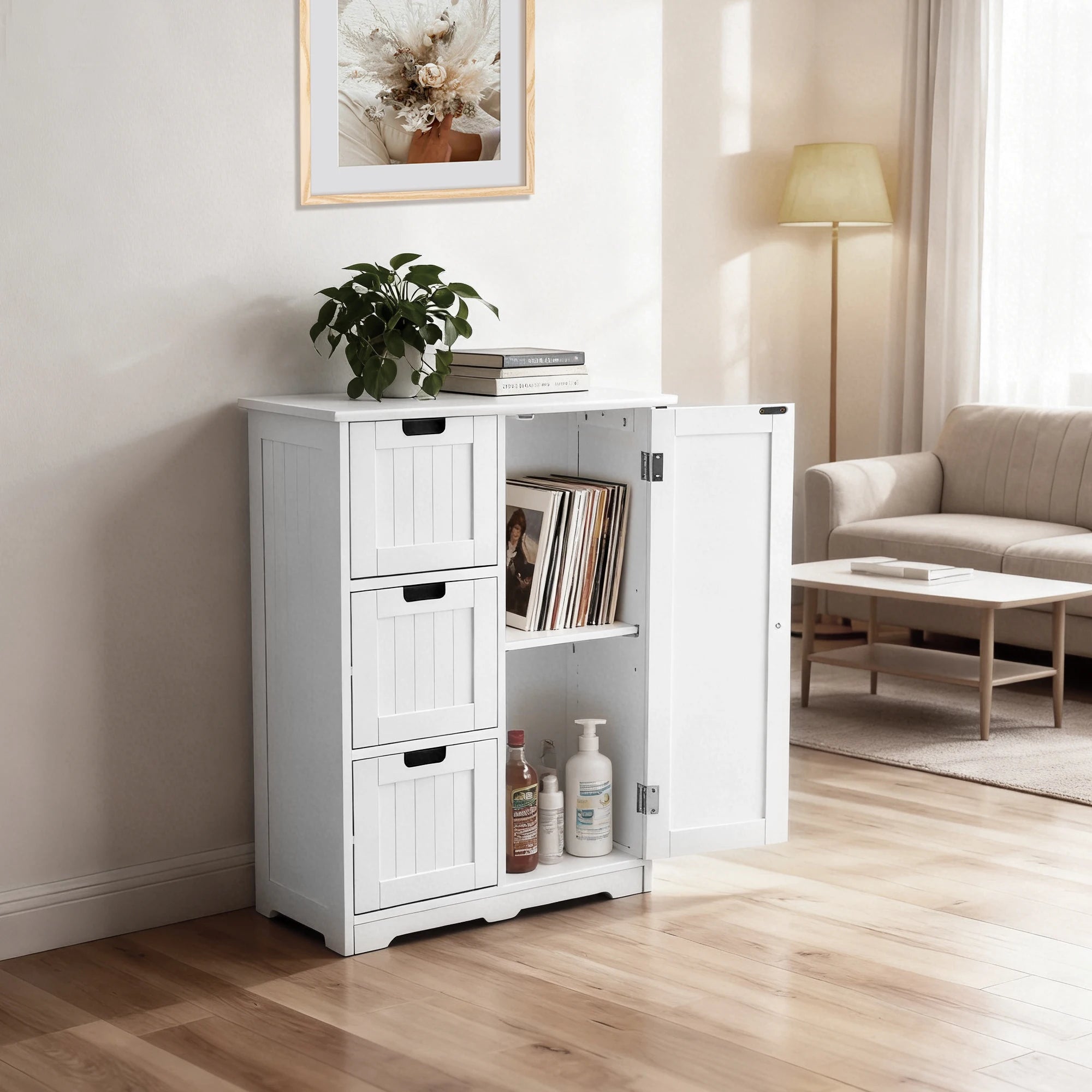 Modern 6 Drawer Dresser Chest – Spacious Bedroom Storage Organizer