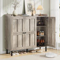 Shoe Cabinet with 3 Doors, 30 Pairs Shoe Storage Cabinet , 40 Inch Fammhouse Shoe Rack Shoe Organizer Cabinet for Entpway