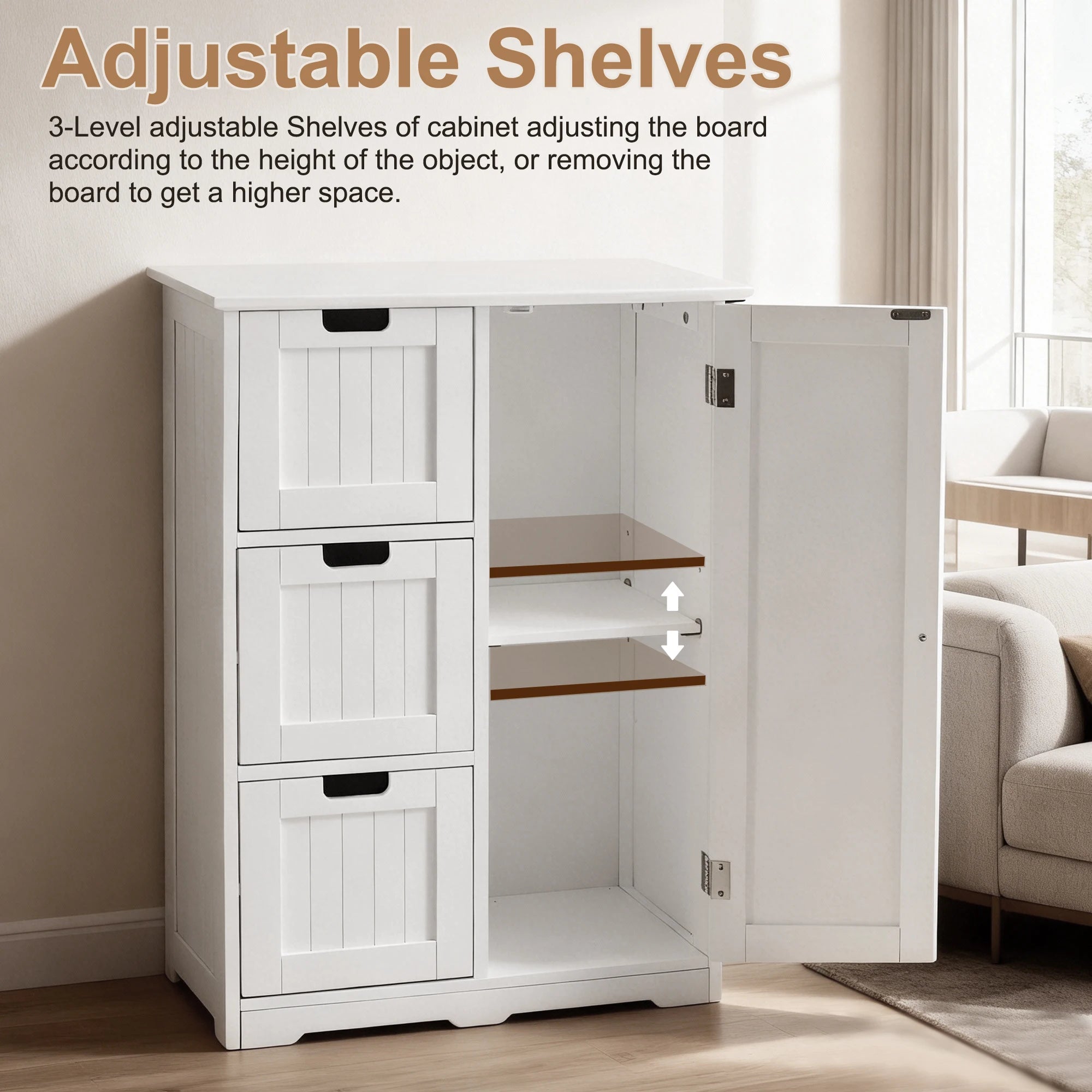 Modern 6 Drawer Dresser Chest – Spacious Bedroom Storage Organizer
