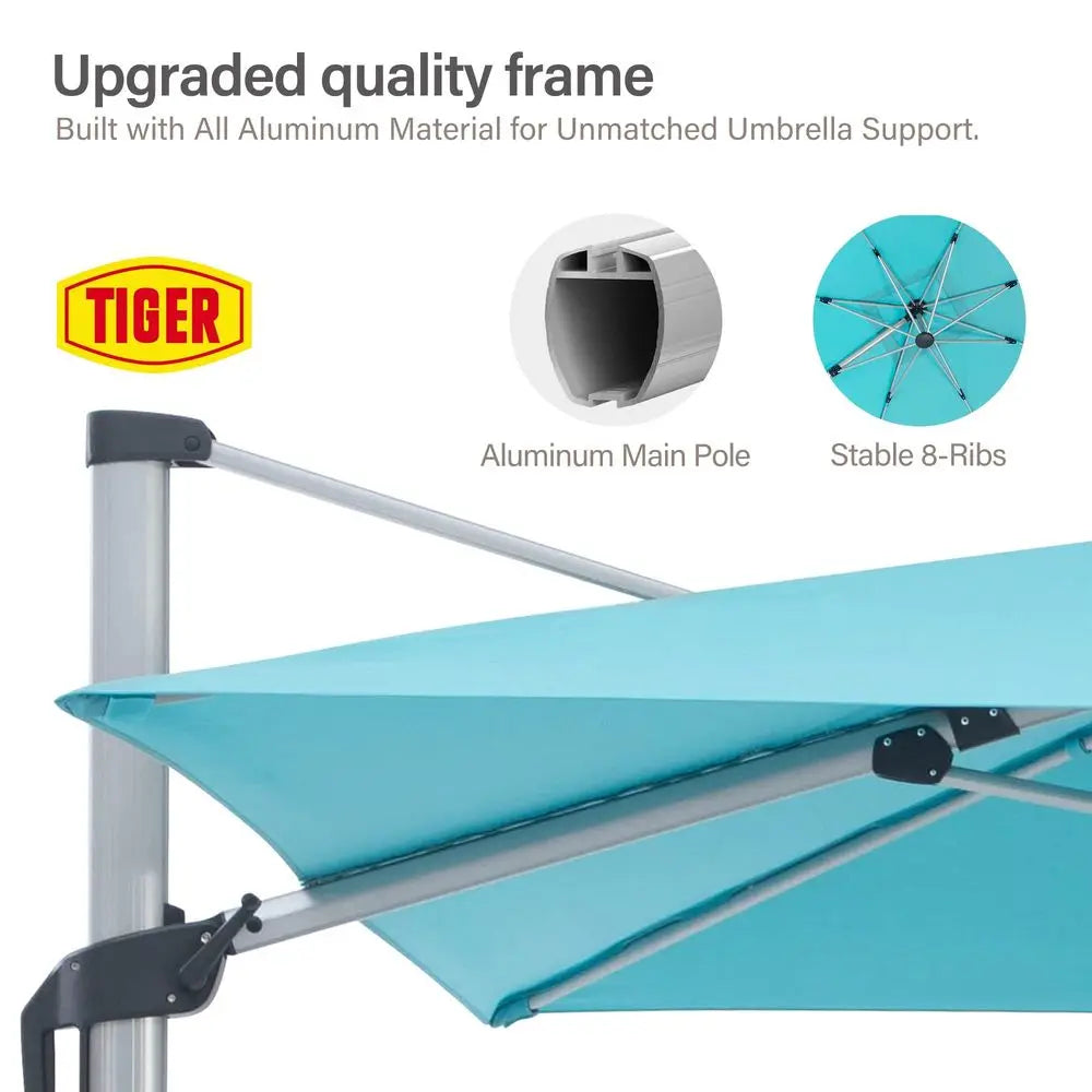 base for 8 ft patio umbrella Fida Constructed from waterproof and impact 8ft Patio Umbrellas | 8