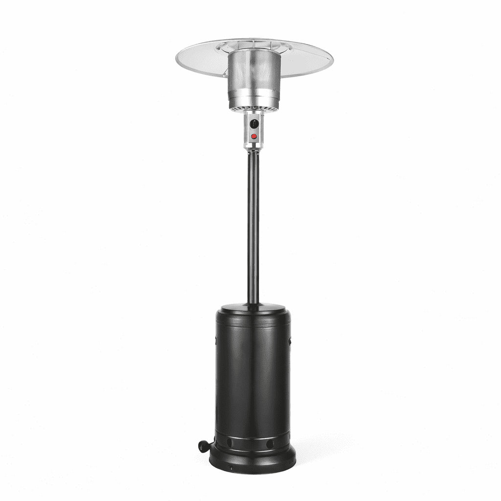 48,000 BTU Propane Patio Heater for Outdoor Use, round Table Outdoor Heater with Double-Layer Stainless Steel Burner, Wheels & Safety Shut-Off