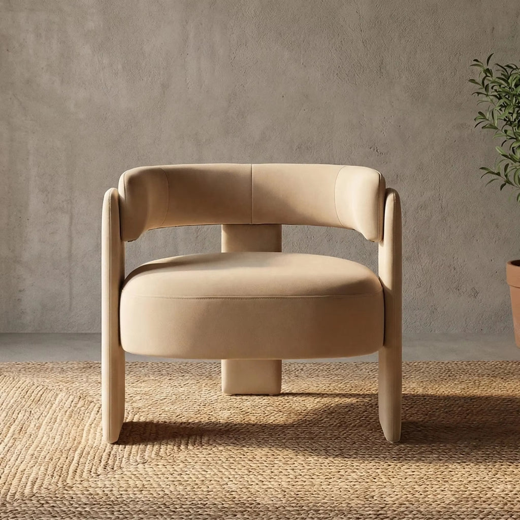 Luxury Velvet Swivel Accent Chair – Modern Wingback Leisure Chair