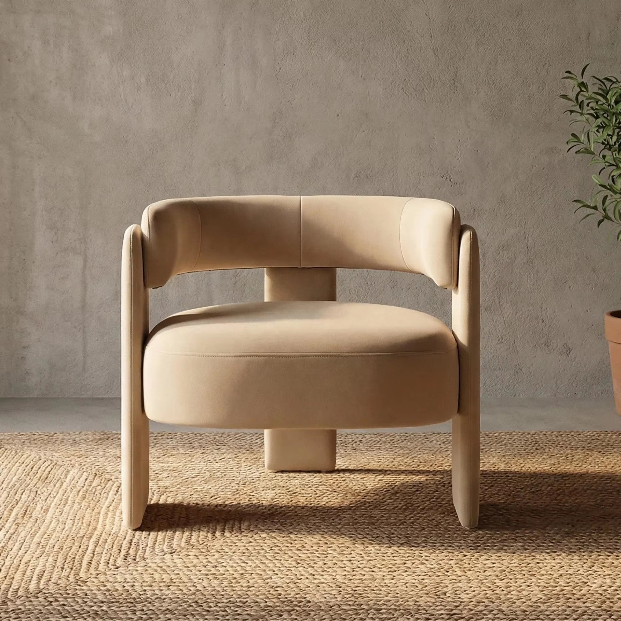 Luxury Velvet Swivel Accent Chair – Modern Wingback Leisure Chair