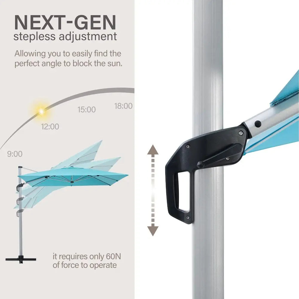 Umbrellas the Swilt 10 Ft Patio Umbrella with 360 Swivel Amp Tilt Mechanism, Sunbrella Fabric Amp 8 Fiberglass Ribs Outdoor Umb
