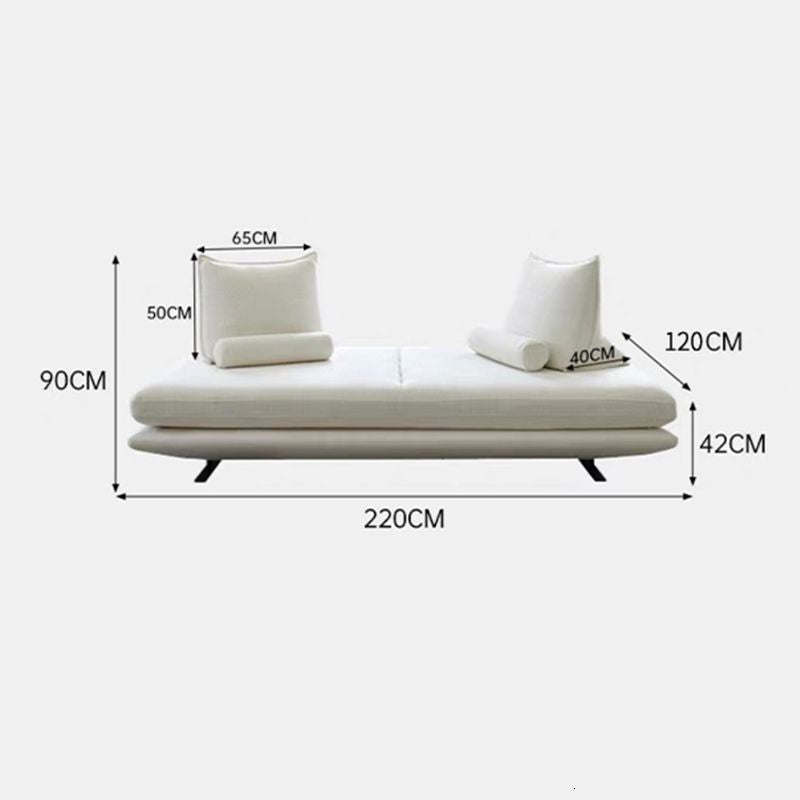 Cream Living Room Furniture Simple Casual Fabric Modern Luxurious Classic Leather Velvet Sofa 