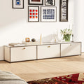 Modular Storage Cabinet – Modern Metal Sideboard Organizer with Shelves