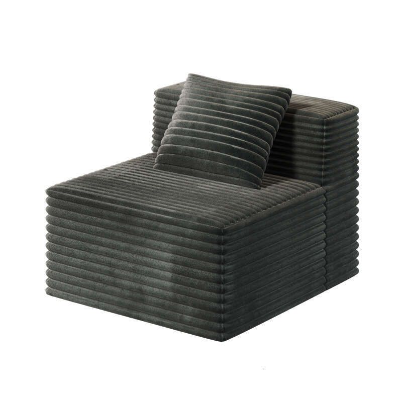 Modern Corduroy Sectional Sofa – Modular Foam Couch with Plush Cushions