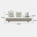 Cream Living Room Furniture Simple Casual Fabric Modern Luxurious Classic Leather Velvet Sofa 