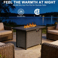 42" Gas Fire Pit Table, 50,000 BTU Propane Fire Pits for Outside
